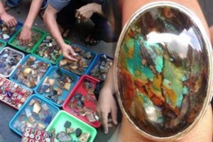 Batu akik panca warna - Garut,